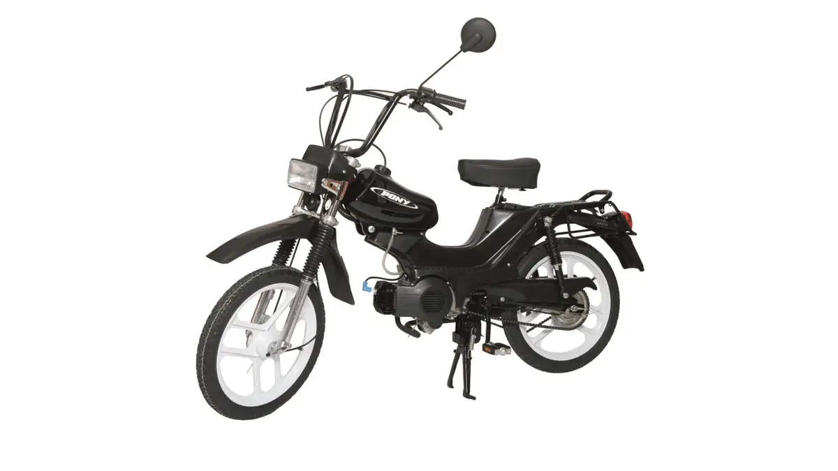 Pony Cross Mofa in Schwarz