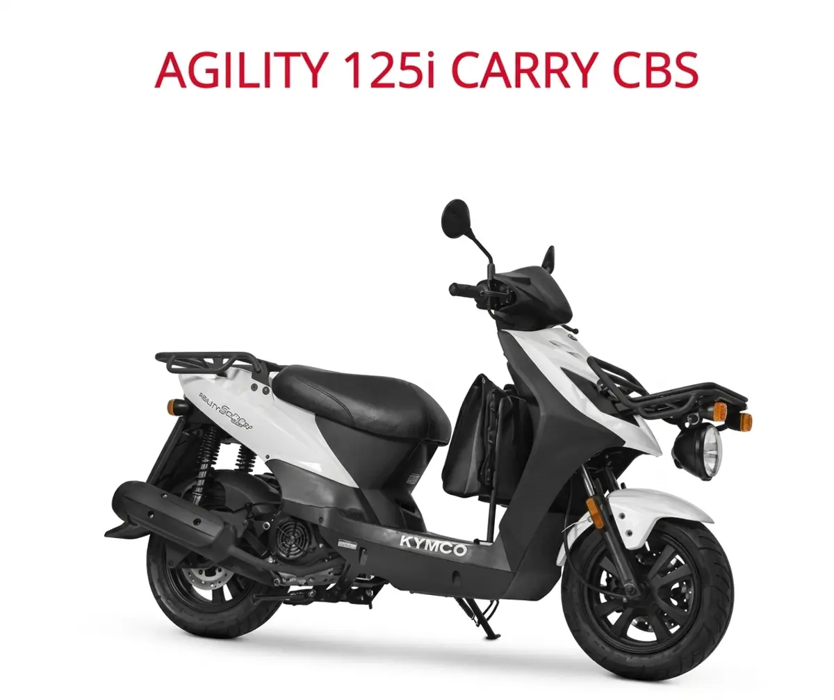 Kymco Agility 125i Carry CBS in Weiss mit Topcase